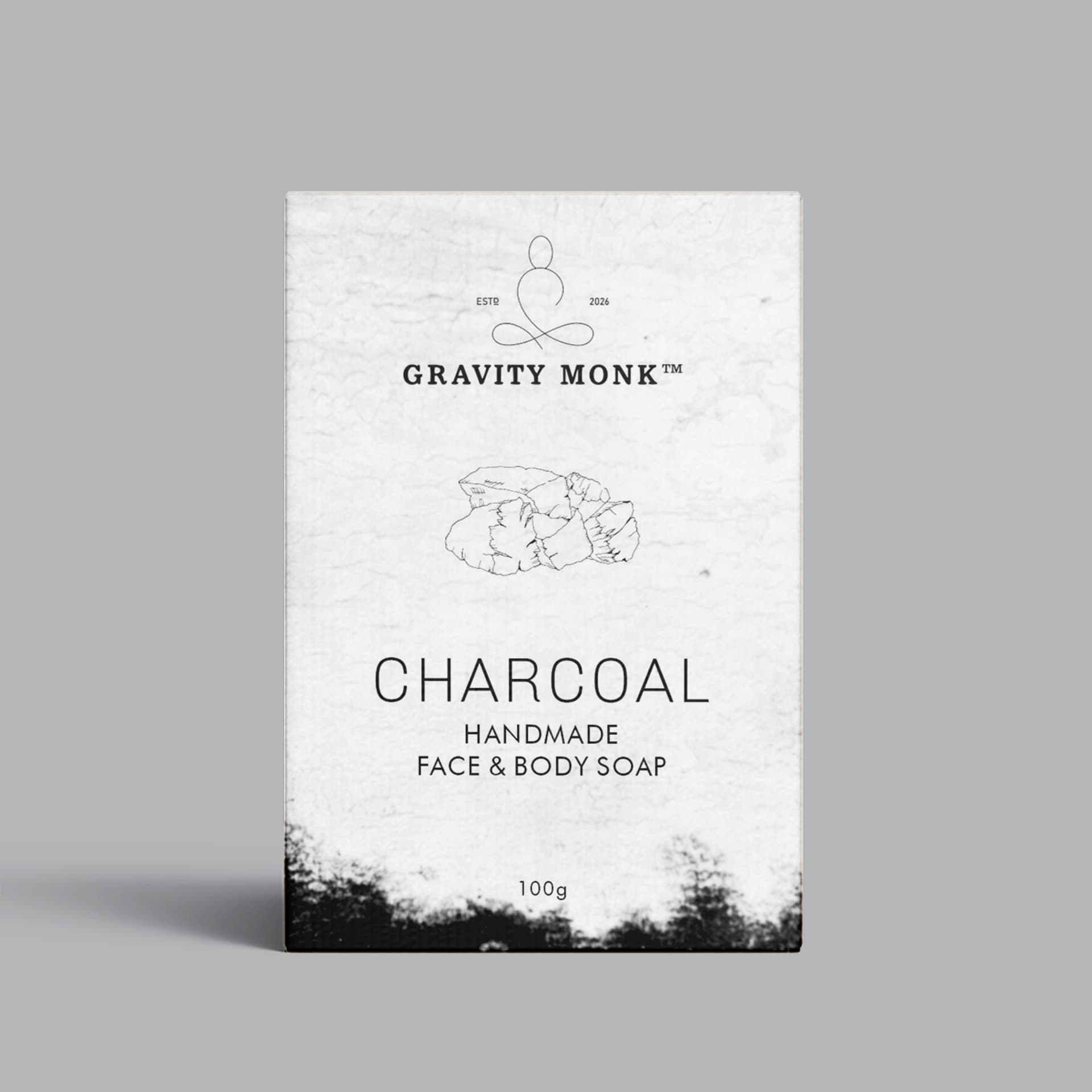 Charcoal - Handmade Natural Deep Cleansing Soap by Gravity Monk™